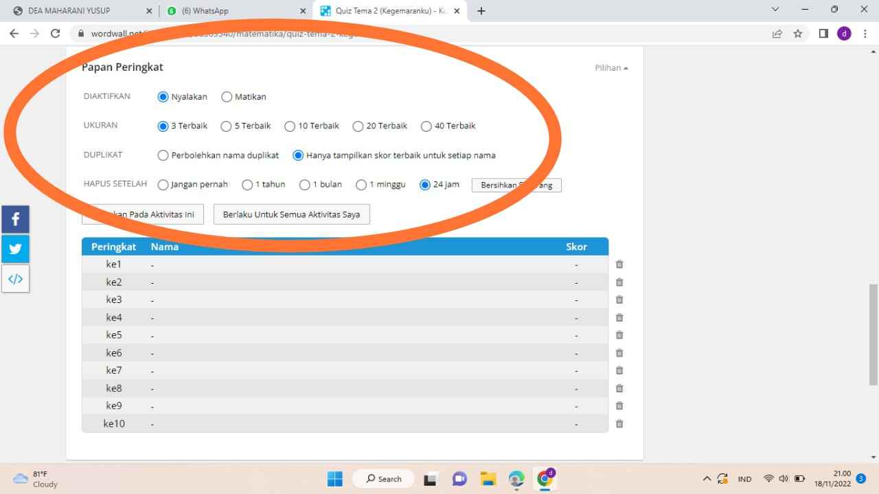 TUTORIAL MEMBUAT QUIZ MENGGUNAKAN WORDWALL - DEA MAHARANI YUSUP ...
